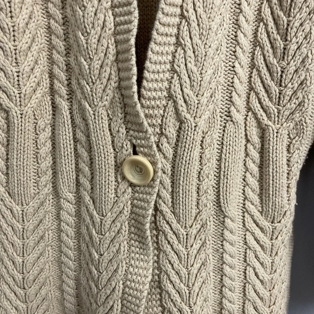 Cutter & Buck‎ Button Up Beige Cardigan Sweater Women's Size X-Large